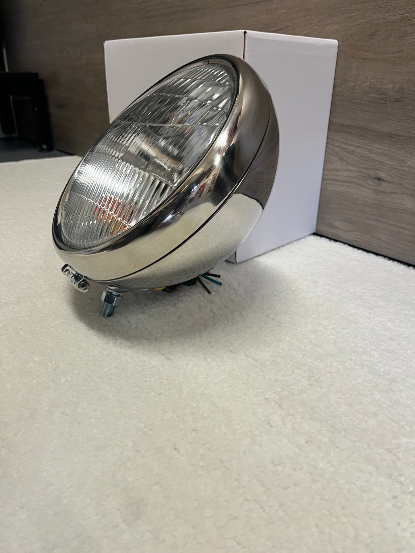 1932 VINTIQUE FORD PASSENGER CAR HEADLIGHTS WITH TURN SIGNALS “CHROME”