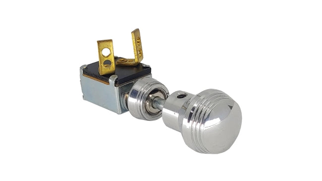 HORN/ SPRING LOADED SWITCH ART DECO STYLE POLISHED