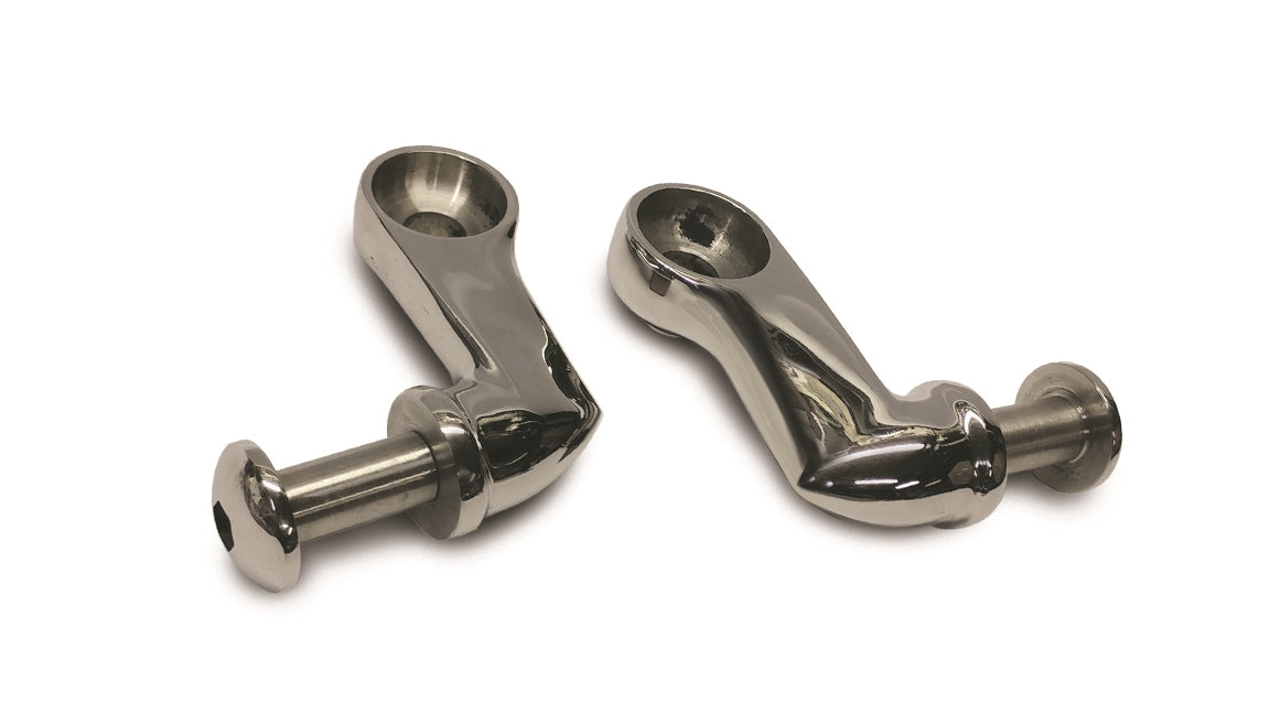 GT2 LOWER SHOCK MOUNTS POLISHED STAINLESS STEEL