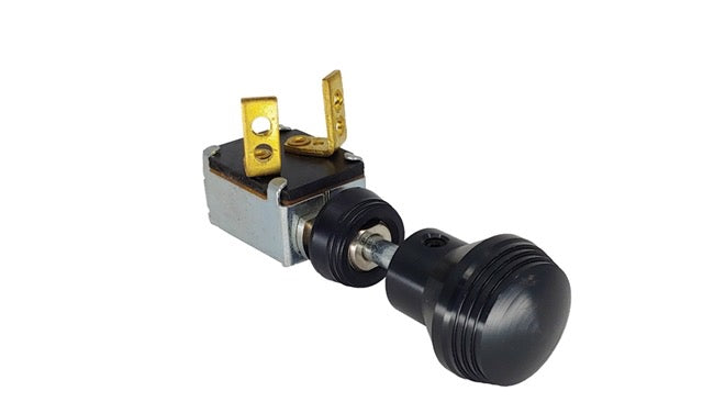 HORN/ SPRING LOADED SWITCH ARR DECO STYLE BLACK