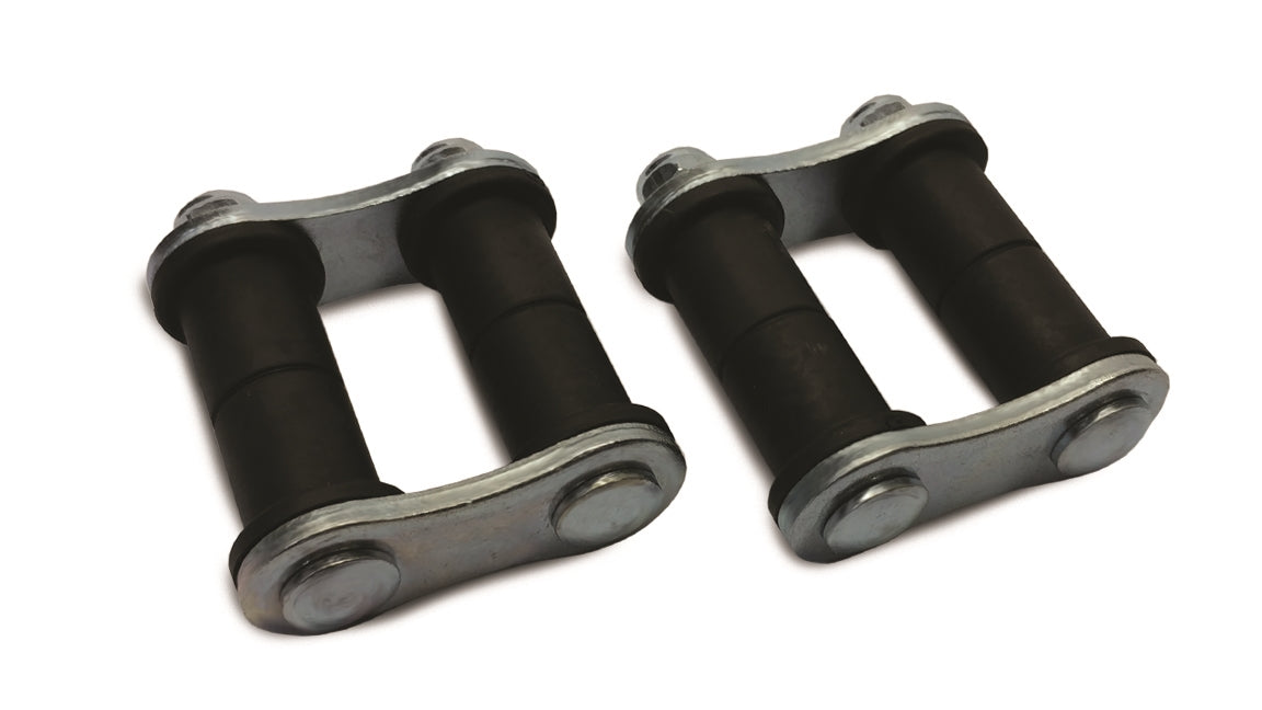 TRADITIONAL STYLE 2” FRONT SPRING SHACKLES PLAIN STEEL