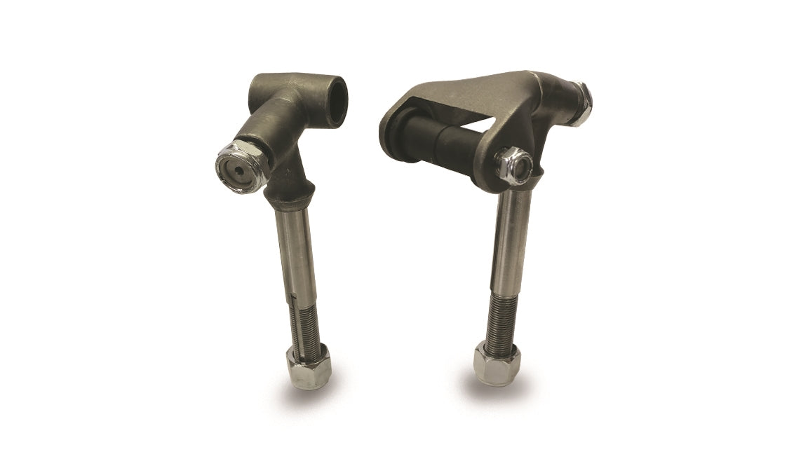 1928-1934 FORD ADJUSTABLE DEAD PERCH SET UN-POLISHED STAINLESS