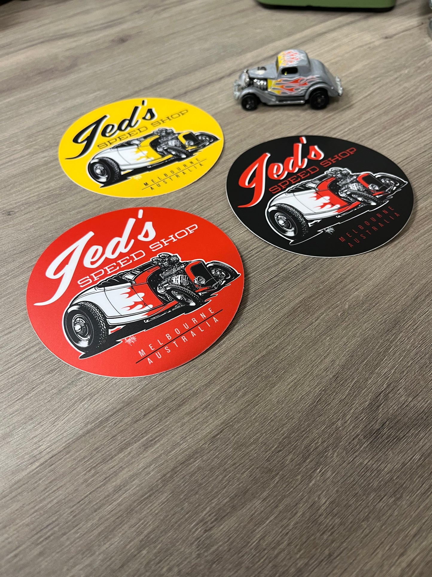 JEDS SPEED SHOP STICKER BLACK